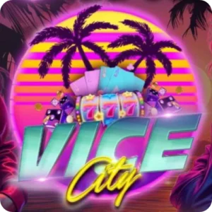 VICECITY77 gaming logo – sleek branding for an exciting online gaming hub with fast payouts