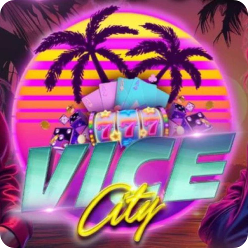 VICECITY77 gaming logo – sleek branding for an exciting online gaming hub with fast payouts
