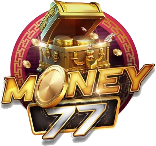 “MONEY77 Casino Philippines logo featuring gold lettering and lucky coin emblem”