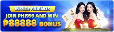 PHI999 Casino banner – play slots, live casino, fishing games, and win big with GCash bonuses