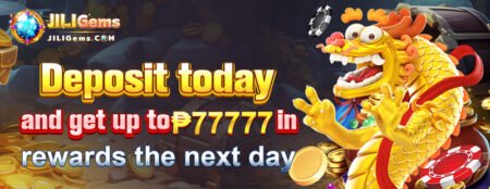 JILIGEM banner showing bonuses, jackpot games, and secure login for Filipino players