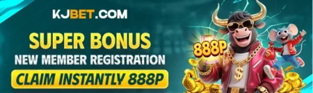 KJBET promotional banner showcasing smooth login, registration, VIP rewards, casino games, and GCash payout features for Filipino players