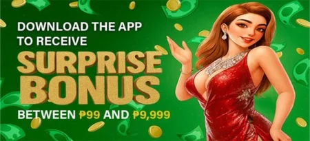 PHTTT Philippines banner showing login, register buttons, and a 9,999 surprise bonus promo