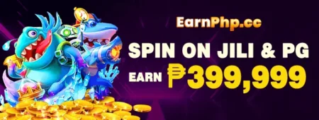 EARNPHP online casino banner featuring Filipino gaming highlights and GCash payouts