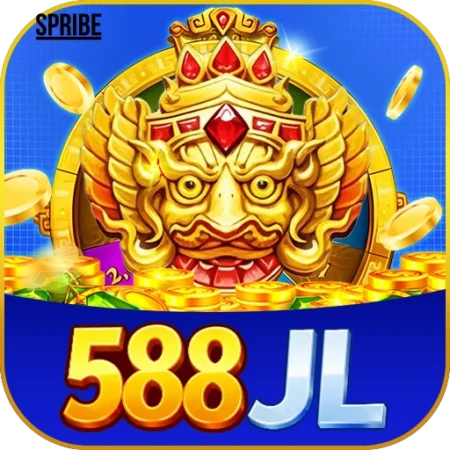 “588JL official logo in blue and gold design for the 2025 Philippine gaming platform”