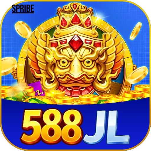 “588JL official logo in blue and gold design for the 2025 Philippine gaming platform”